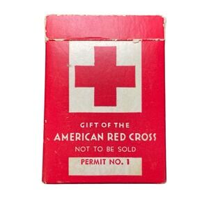 American Red Cross Playing Cards Arrco Playing Card Co Made in USA Complete‎ VTG